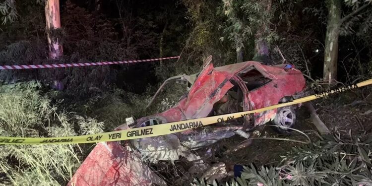 Avtomobil ağaca çırpıldı: 2 ölü