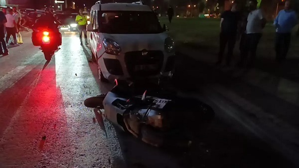 Sərxoş sürücü motosikletə çırpıldı: Sürücü ərazidən qaçdı