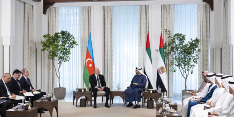 İlham Əliyevin Əbu-Dabidə BƏƏ Prezidenti ilə görüşü olub – VİDEO – FOTOLAR