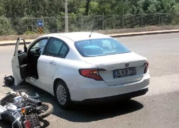 Minik avtomobili və motosiklet toqquşdu: Motosikletin sürücüsü yaralandı