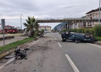 Minik avtomobili və motosiklet toqquşdu: 2 ölü