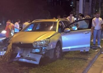 Minik avtomobili və motosiklet toqquşdu: 2 yaralı