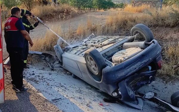 Avtomobil aşdı: Sürücü yaralandı