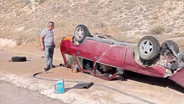 Avtomobil aşdı: 5 yaralı