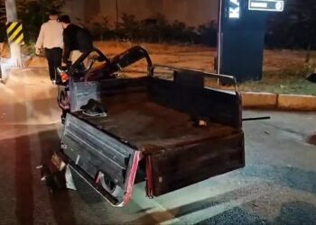 Minik avtomobili və elektrikli motosiklet toqquşdu: 3 yaralı