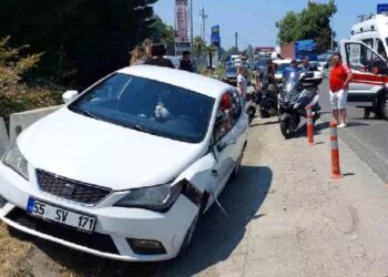 Motosiklet və minik avtombili toqquşdu: 1 yaralı