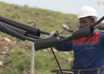 “Azərişıq” ASC Gədəbəyin bir sıra kəndlərində elektrik təsərrüfatını yeniləyir-VİDEO