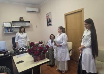 2 nömrəli Klinik Psixiatriya Xəstəxanasında Qızqayıt Məmmədovanın 65 illiyi münasibətilə təbrik görüşü keçirilib