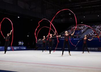 Bədii gimnastika üzrə qrup hərəkətləri komandamız növbəti qızıl medalını qazanıb