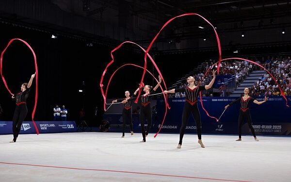 Bədii gimnastika üzrə qrup hərəkətləri komandamız növbəti qızıl medalını qazanıb