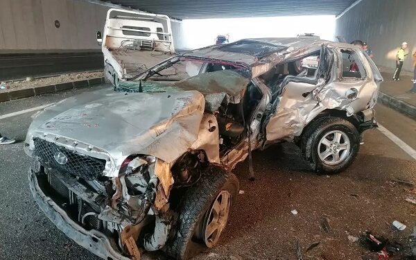 Minik avtomobili və TIR toqquşdu: 3 ölü, 1 yaralı