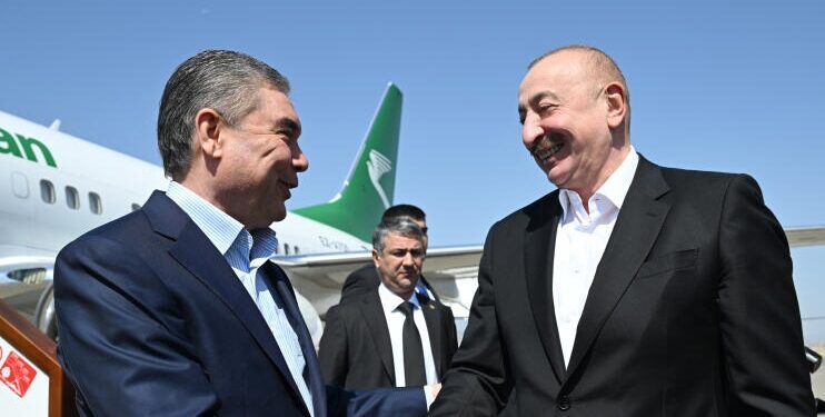 Qurbanqulu Berdiməhəmmədov Füzuli rayonuna gəlib - FOTOLAR