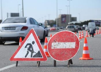 Bakıda təmir edilən yol yenə çökdü