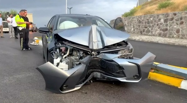 Yağışlı hava qəzaya səbəb oldu