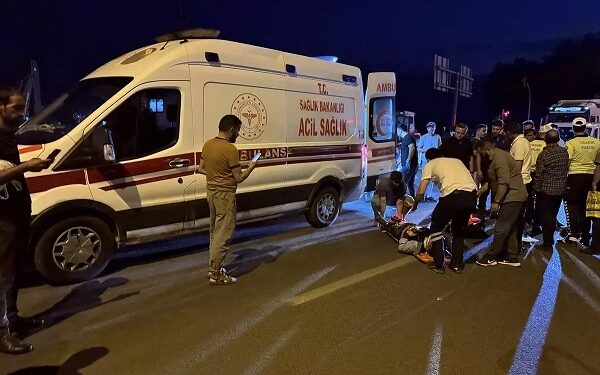 Minik avtomobil piyadanı vurdu