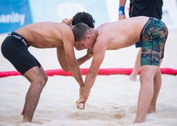 Çimərlik güləşi üzrə yeniyetmələr arasında ölkə çempionları müəyyənləşib