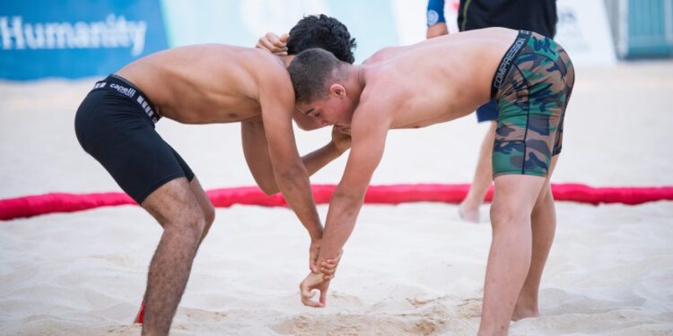 Çimərlik güləşi üzrə yeniyetmələr arasında ölkə çempionları müəyyənləşib