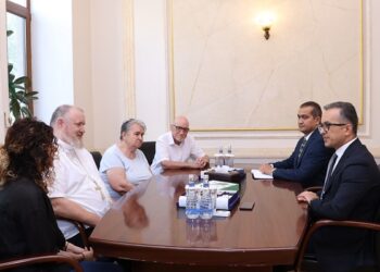 Dövlət Komitəsinin sədri Cənubi Qafqaz və Gürcüstan Yevangelik-Lüteran kilsəsinin yepiskopu ilə görüşüb