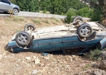 Avtomobil aşdı: Sürücü yaralandı