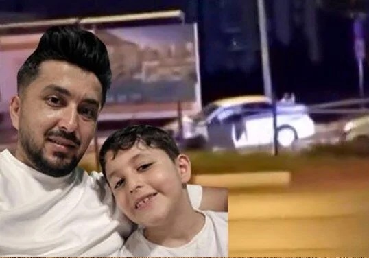 Avtomobil səkiyə çırpıldı: Ata və 8 yaşlı oğlu öldü