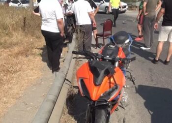 Avtomobil və motosiklet toqquşdu: 1 yaralı