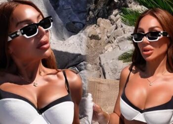 Lətifə Soyuöz villasındakı hovuzdan oğlu ilə VİDEO paylaşdı