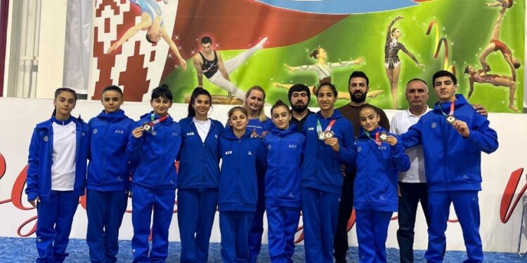 İdman gimnastlarımız Açıq kubokdan medallarla geri döndülər