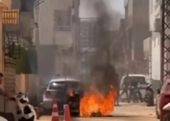 Asfaltkəsmə aparatında partlayış: 1 yaralı