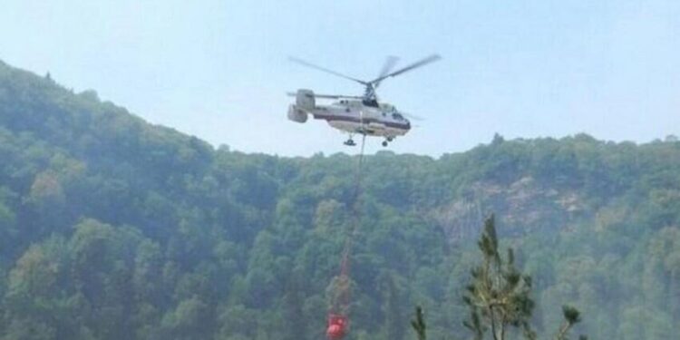 Ağdərədə yanğın - Helikopter cəlb olundu