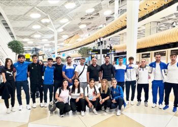 Azərbaycan milli komandası Türkiyəyə yola düşüb