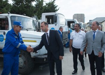 İri Şəhərlərin Birləşmiş Su Təchizatı Xidmətinin idarəsində texnikalara baxış keçirildi -FOTOLAR-VİDEO