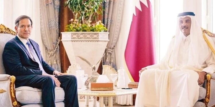 ABŞ Dövlət katibi Marko Rubio Qətərə səfər edib