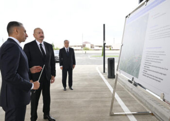 Prezident “BakuBus” MMC-nin Gəncə Avtoparkının açılışında iştirak edib – FOTOLAR