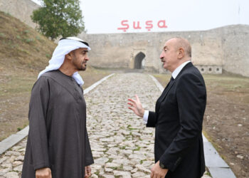 BƏƏ Prezidenti Azərbaycana səfərindən görüntülər paylaşıb – VİDEO