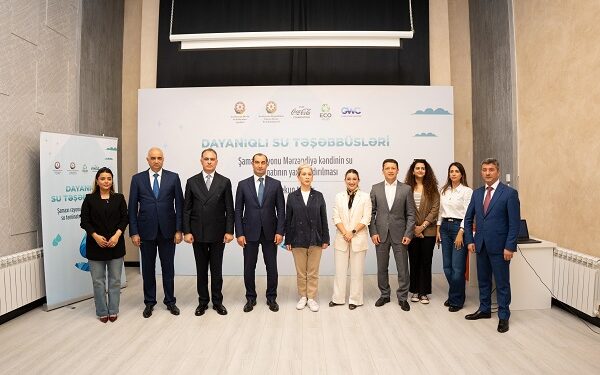 EcoHub-ın təşəbbüsü ilə Mərzəndiyə kəndində su layihəsi icra olunub-FOTOLAR