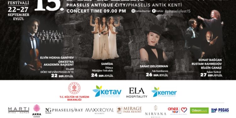 15-ci Phaselis Festivalı qədim şəhəri musiqi səhnəsinə çevirir