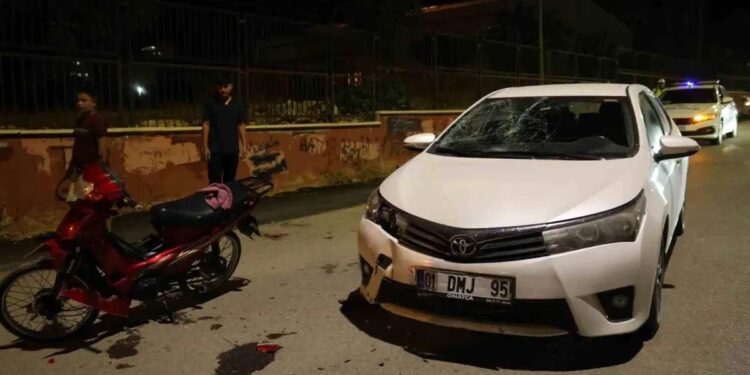 Minik avtomobili və motosiklet toqquşdu: 2 yaralı