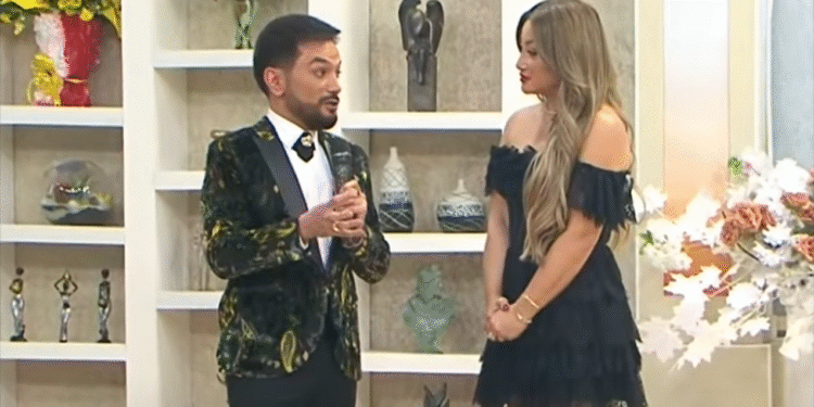 Faiq Ağayev canlı efirdə aparıcı Zümrüdü PƏRT ETDİ - VİDEO