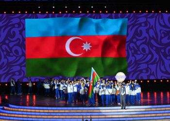 İlham Əliyev və Mehriban Əliyeva Gəncədə III MDB Oyunlarının açılış mərasimini izləyiblər – FOTO