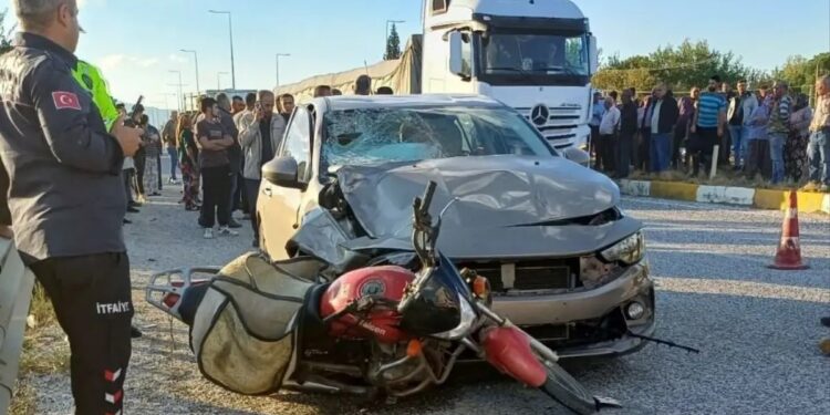 Minik avtomobili və motosiklet toqquşdu: 1 ölü