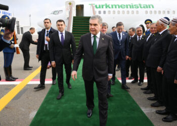 Qurbanqulu Berdiməhəmmədov Azərbaycana səfərə gəlib – FOTOLAR