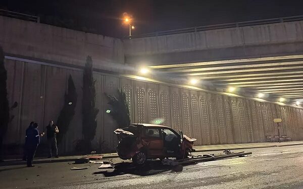 Avtomobil körpüdən aşdı: Sürücü yaralandı