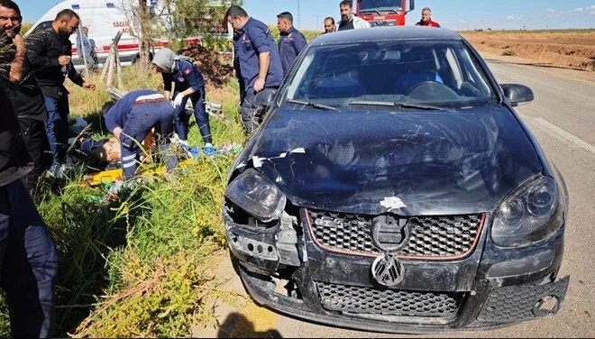 Minik avtomobili və motosiklet toqquşdu: 1 yaralı