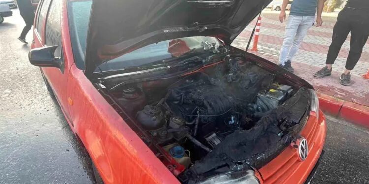 LPG-dən istifadə edən avtomobil yandı