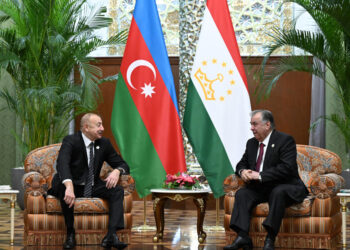 Düşənbədə İlham Əliyevin Emoməli Rəhmon ilə təkbətək görüşü olub – FOTOLAR