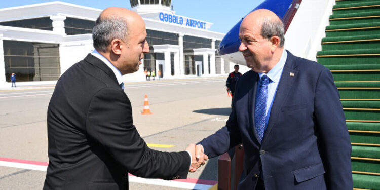 Ersin Tatar Azərbaycana səfərə gəlib - FOTOLAR