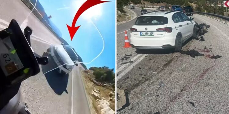 Minik avtomobili və motosiklet toqquşdu: Sürücü öldü