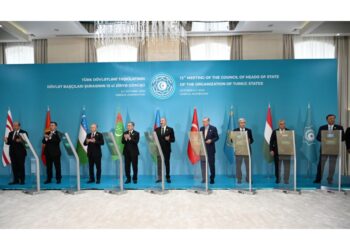 Türkmənistan tərəfindən Füzulidə tikiləcək məscidin onlayn formatda təməli qoyulub – FOTOLAR