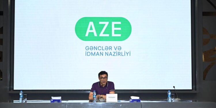 Fərid Qayıbov ötən ay ərzində beynəlxalq yarışlarda yüksək nəticələr əldə etmiş idmançılarla görüşüb