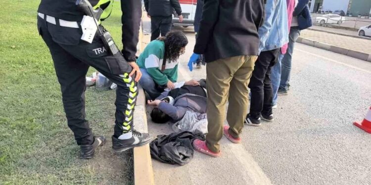 Motosiklet aşdı: 1 yaralı